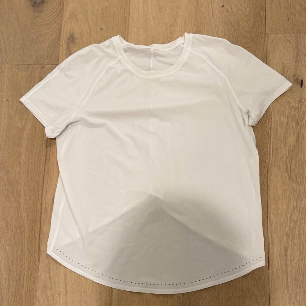 Lululemon Athletica White Short Sleeve Tee